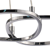 Lux 5 Light Linear Suspension Light - Polished Chrome