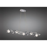 Lux 5 Light Linear Suspension Light - Polished Chrome