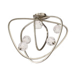 Lux 5 Light Flush Ceiling Light - Polished Chrome