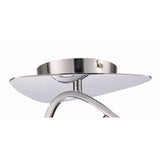 Lux 2 Light Flush Ceiling Light - Polished Chrome