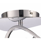 Lux 2 Light Flush Ceiling Light - Polished Chrome