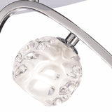 Lux 2 Light Flush Ceiling Light - Polished Chrome