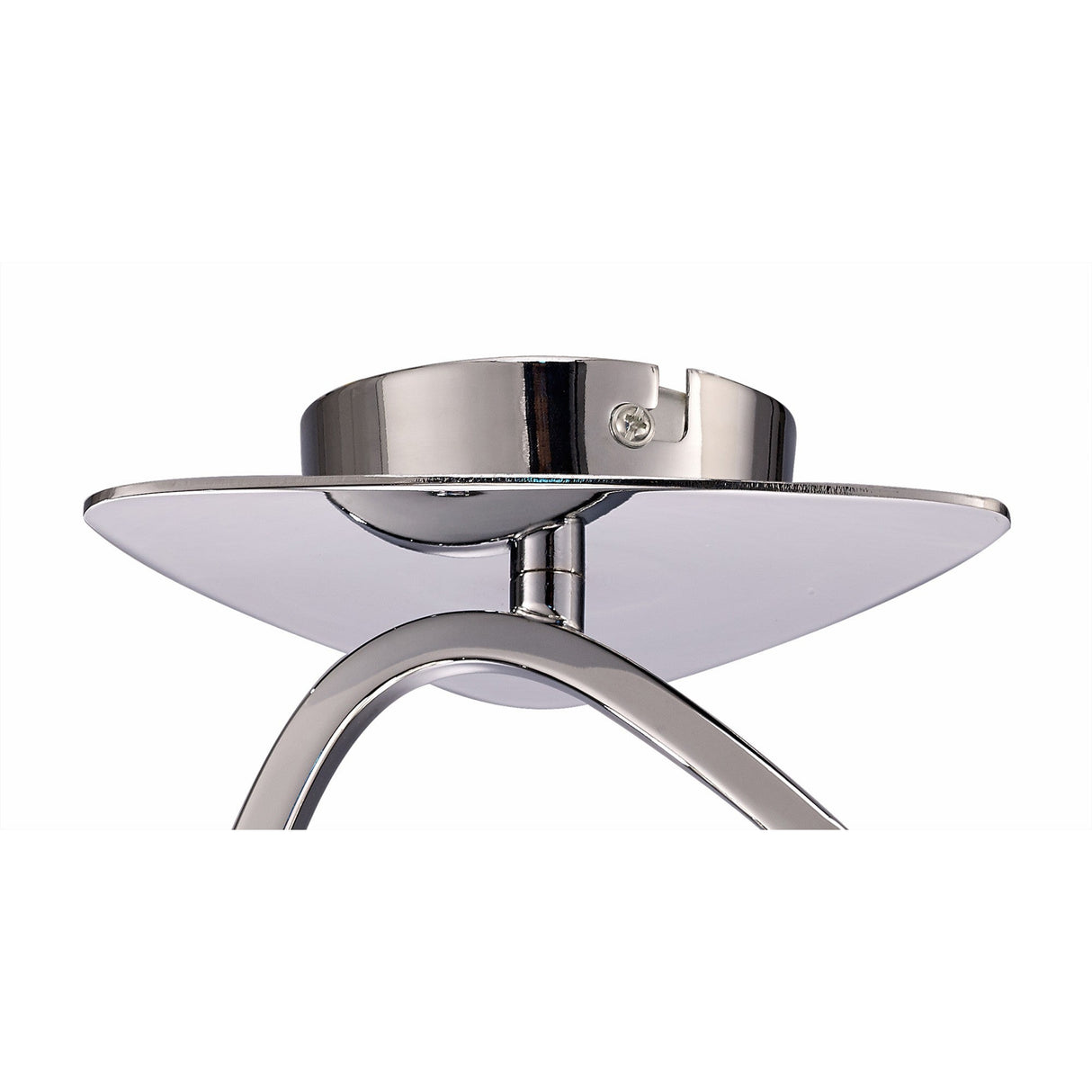 Lux 1 Light Flush Ceiling Light - Polished Chrome