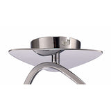 Lux 1 Light Flush Ceiling Light - Polished Chrome