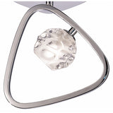 Lux 1 Light Flush Ceiling Light - Polished Chrome