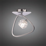 Lux 1 Light Flush Ceiling Light - Polished Chrome