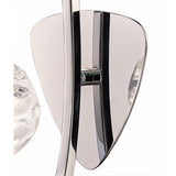 Lux 1 Light Wall Light With Switch - Polished Chrome