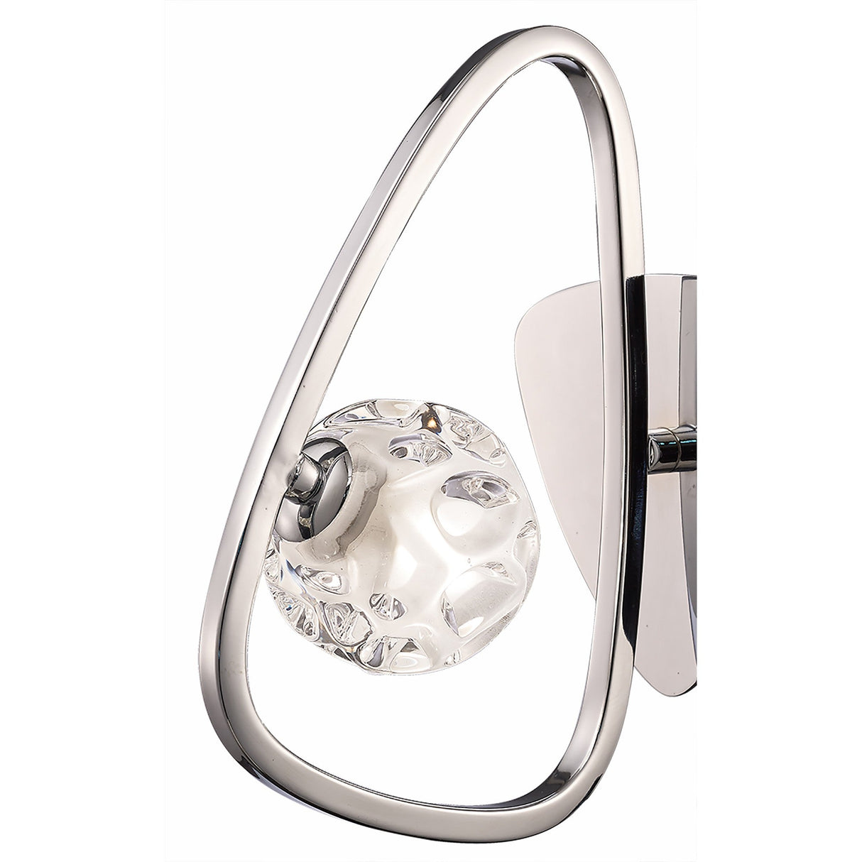 Lux 1 Light Wall Light With Switch - Polished Chrome