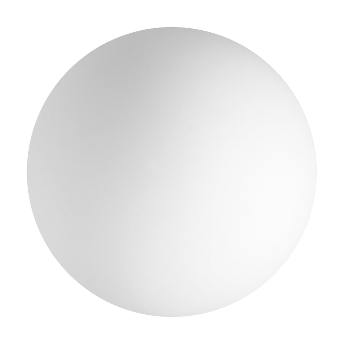 Lyria 15cm globe glass light shade in white, a smooth spherical replacement shade shown alone on a plain white background.