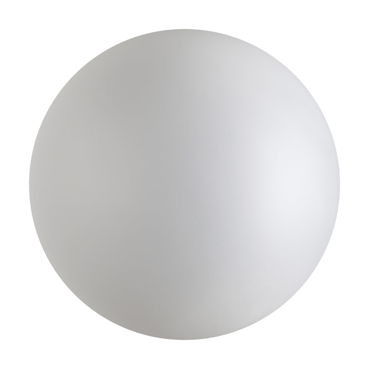 Lyria 30cm globe glass light shade in satin white, a round frosted glass pendant shade shown alone on a plain white background.