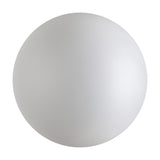 Lyria 30cm globe glass light shade in satin white, a round frosted glass pendant shade shown alone on a plain white background.