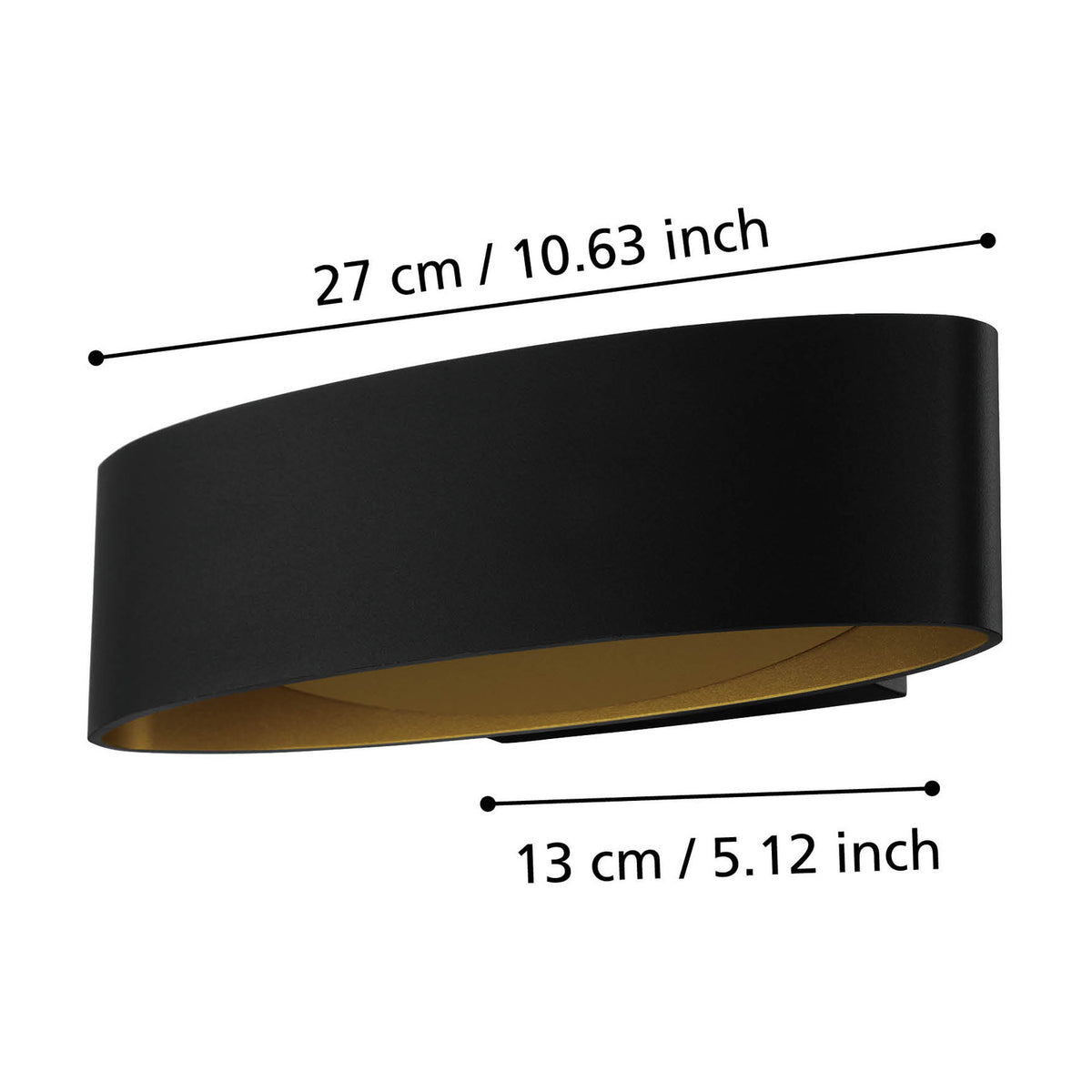 Maccacari LED Wall Light - Black & Gold