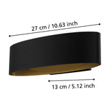 Maccacari LED Wall Light - Black & Gold
