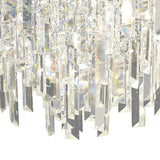 Maddison 6 Light Round Crystal Flush Ceiling Light - Polished Chrome