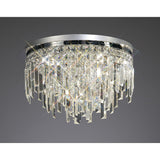 Maddison 6 Light Round Crystal Flush Ceiling Light - Polished Chrome