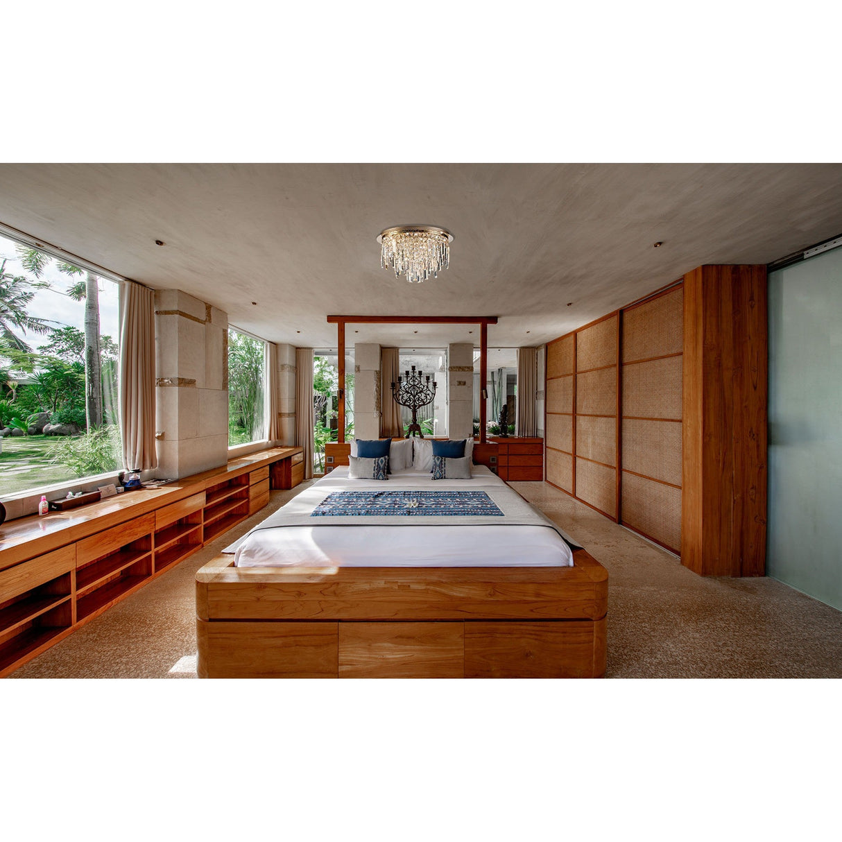 Maddison 6 Light Round Crystal Flush Ceiling Light - Polished Chrome