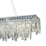 Maddison 6 Light Crystal Linear Suspension Light - Chrome