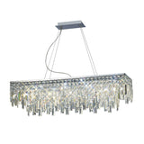 Maddison 6 Light Crystal Linear Suspension Light - Chrome