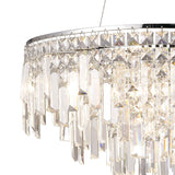 Maddison 60cm Round 8 Light Crystal Chandelier - Polished Chrome