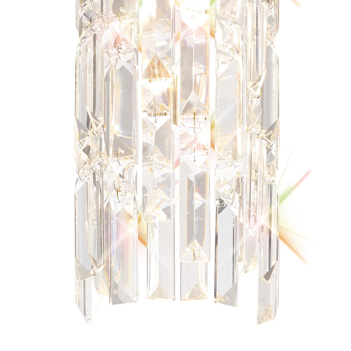 Maddison 2 Light Cylinder Crystal Pendant Light – Rose Gold