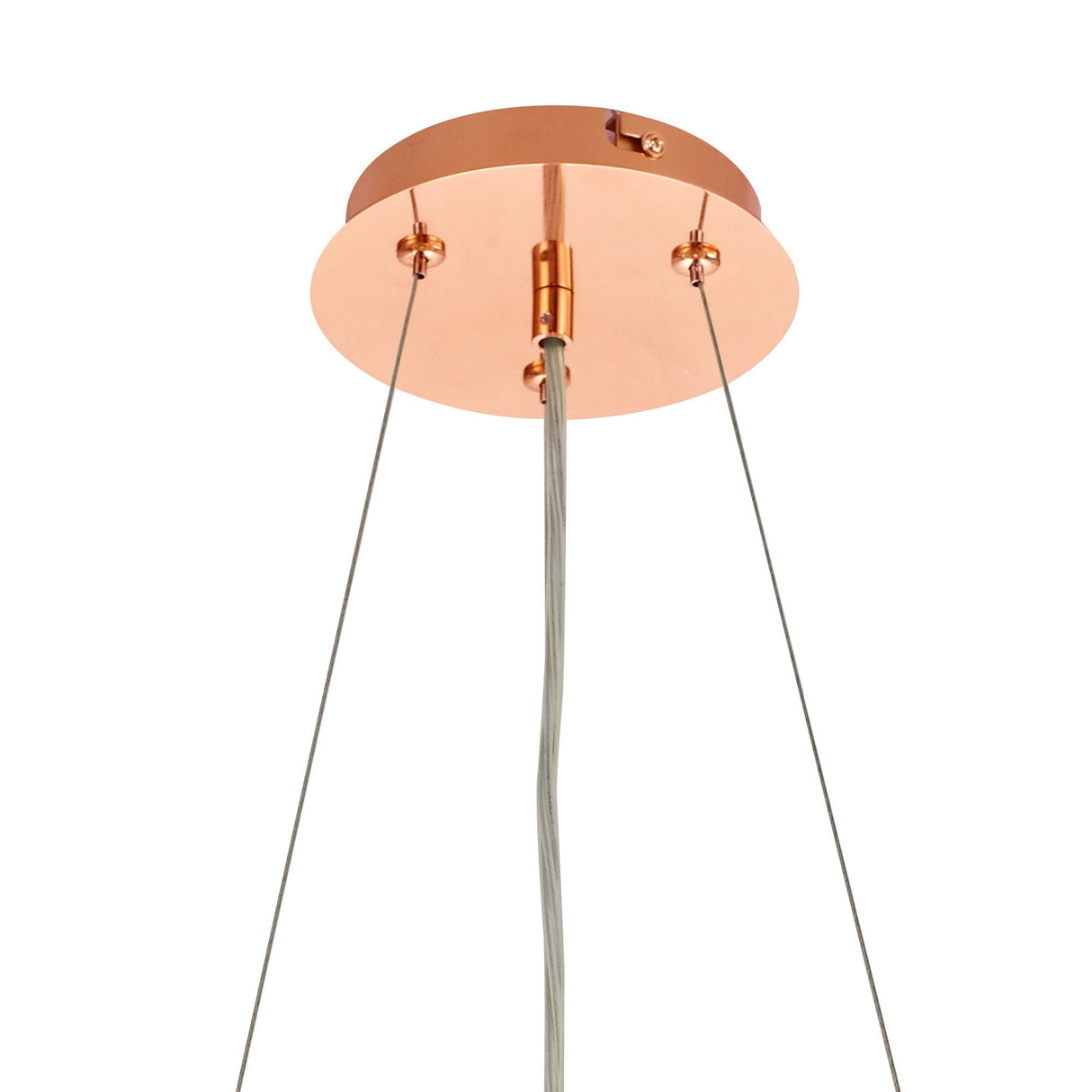 Maddison 42cm Round 6 Light Crystal Chandelier - Rose Gold