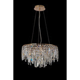 Maddison 42cm Round 6 Light Crystal Chandelier - French Gold