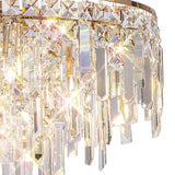 Maddison 42cm Round 6 Light Crystal Chandelier - French Gold