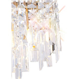 Maddison 6 Light Crystal Linear Suspension Light - Gold