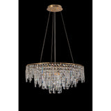 Maddison 60cm Round 8 Light Crystal Chandelier - French Gold