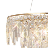 Maddison 60cm Round 8 Light Crystal Chandelier - French Gold
