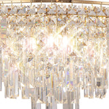 Maddison 60cm Round 8 Light Crystal Chandelier - French Gold