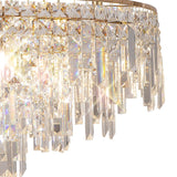 Maddison 60cm Round 8 Light Crystal Chandelier - French Gold