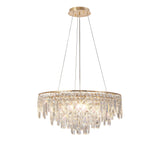 Maddison 60cm Round 8 Light Crystal Chandelier - French Gold