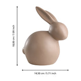 Madiorano Ceramic Rabbit Ornament 18cm - Brown