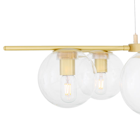 Madison 5 Arm Glass Globe Chandelier