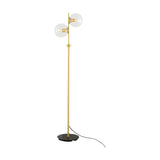 Madison Glass 2 Light Floor Lamp