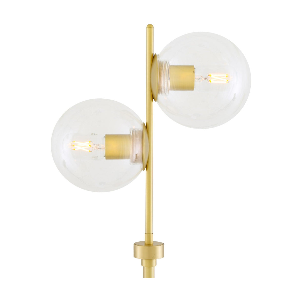 Madison Glass 2 Light Floor Lamp
