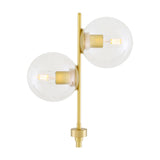 Madison Glass 2 Light Floor Lamp