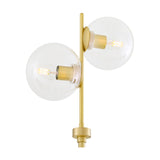 Madison Glass 2 Light Floor Lamp