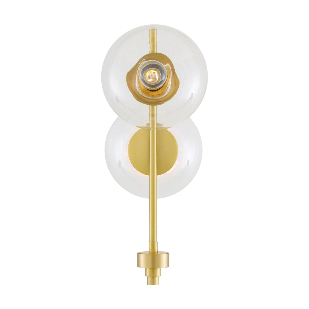 Madison Glass 2 Light Floor Lamp