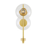 Madison Glass 2 Light Floor Lamp
