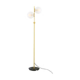 Madison Glass 2 Light Floor Lamp