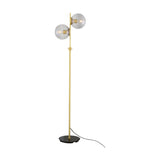 Madison Glass 2 Light Floor Lamp