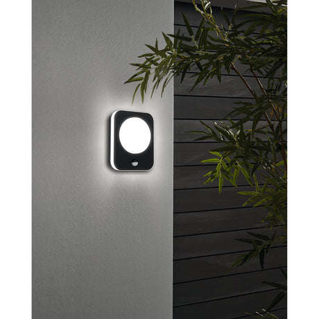 Madriz LED Outdoor Wall Light with Motion Sensor - Black