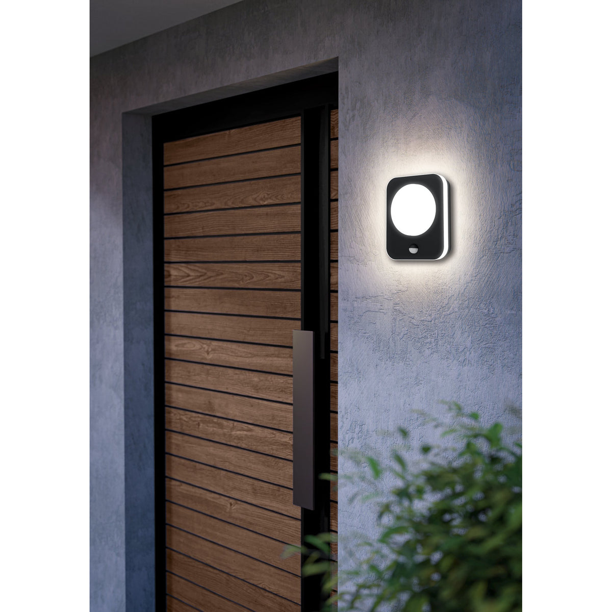 Madriz LED Outdoor Wall Light with Motion Sensor - Black