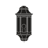 Corbel Cast Aluminium Outdoor Half Lantern Wall Light with Sensor