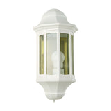Corbel Cast Aluminium Outdoor Half Lantern Wall Light with Sensor