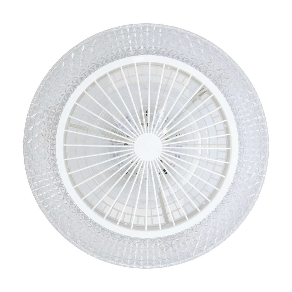 Malinska Ceiling Fan with Light - White