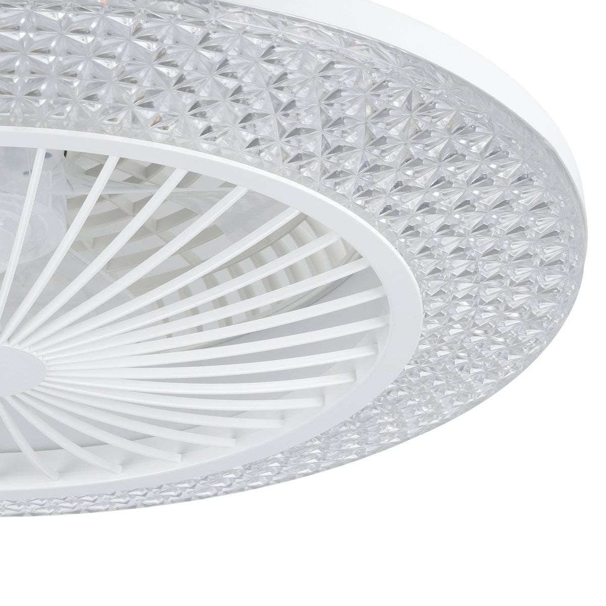 Malinska Ceiling Fan with Light - White