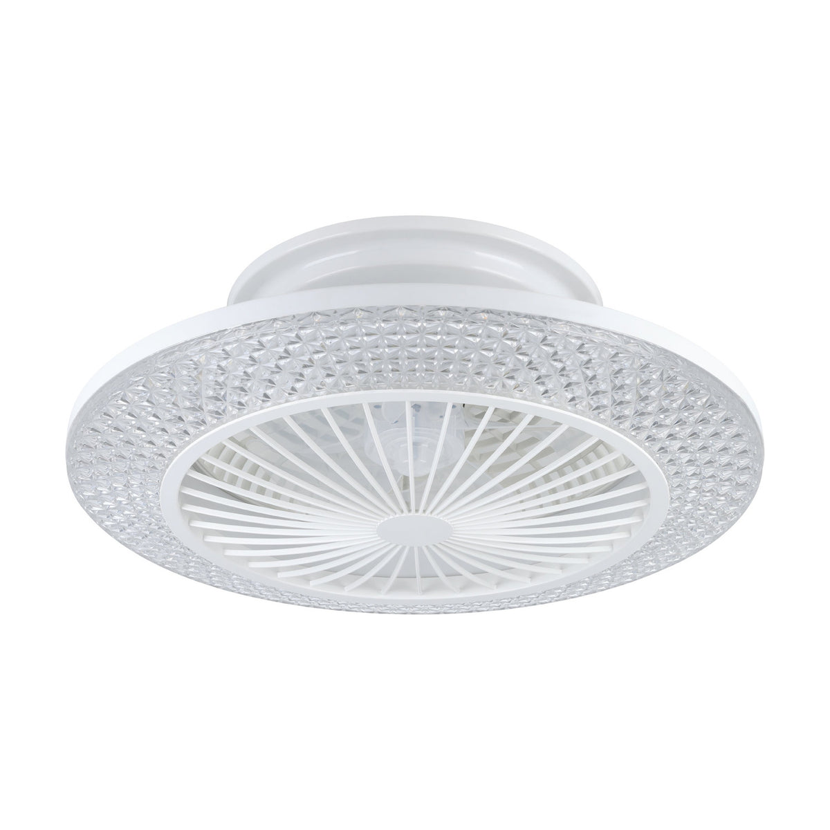 Malinska Ceiling Fan with Light - White